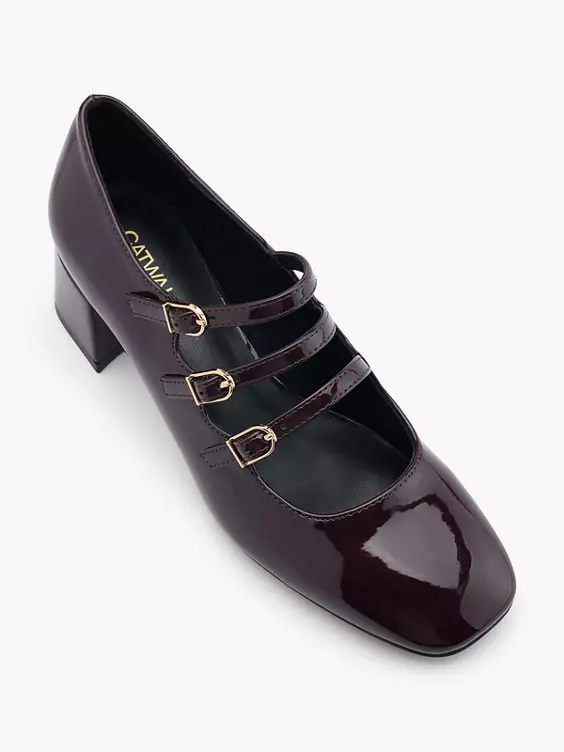 Catwalk Mary Jane Pumps in bordeaux