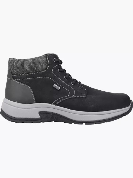 Rieker Herren Schnürstiefel in schwarz