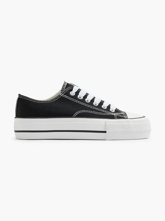 Vty Platform Sneaker in schwarz