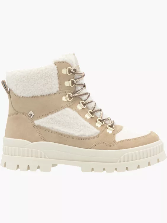 Damen Schnürstiefel in beige