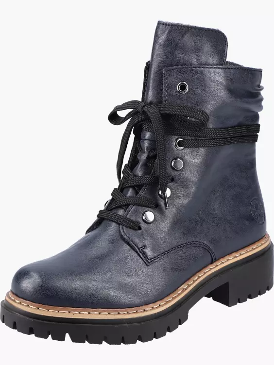 Rieker Damen Biker Boots in blau
