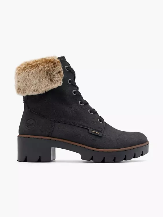 Rieker Schnürstiefelette in schwarz