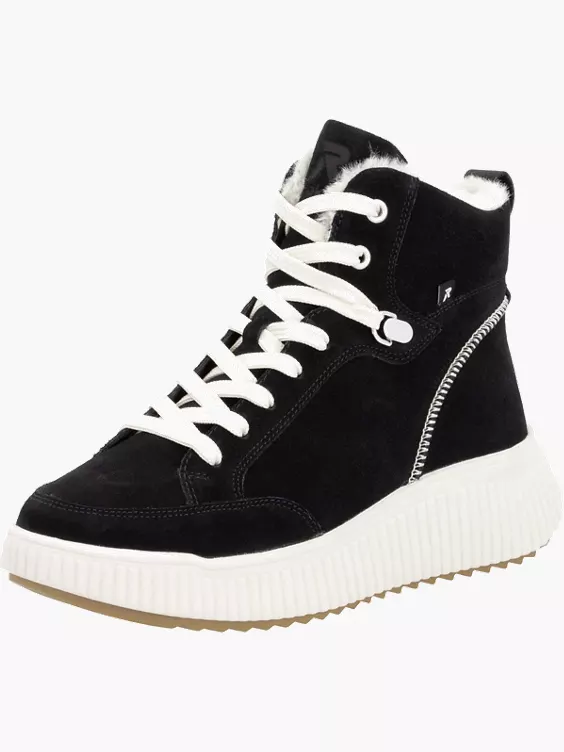 Damen Schnürstiefel in schwarz