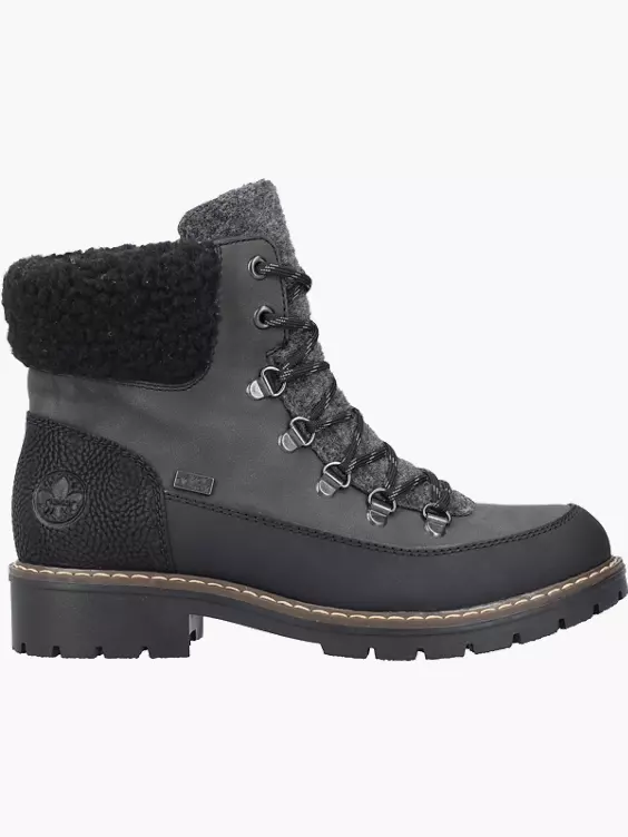 Rieker Damen Schnürstiefel in grau