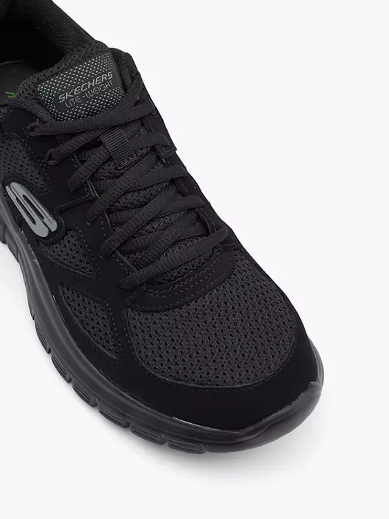 Skechers Leder Sneaker BURNS AGOURA in schwarz