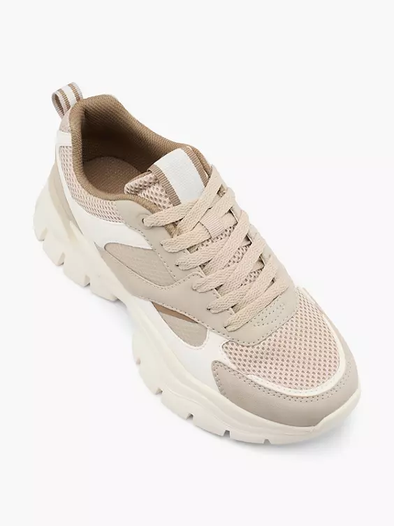 Graceland Chunky Sneaker in beige