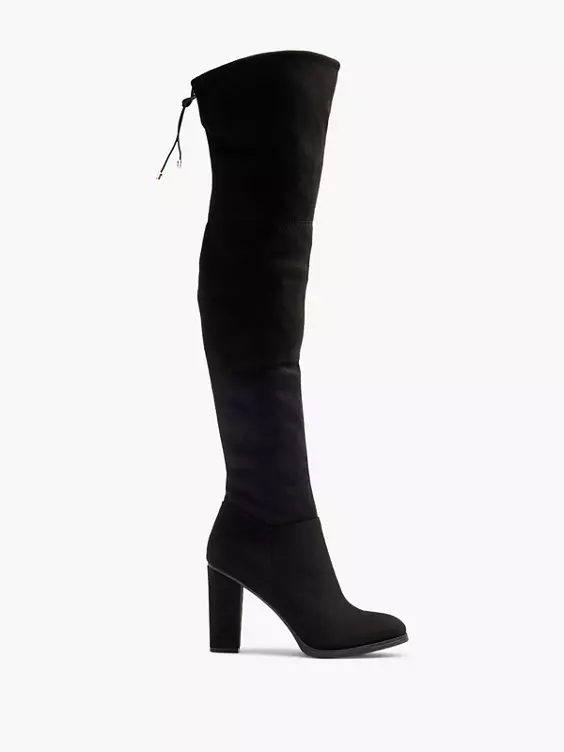 Graceland Overknee in schwarz
