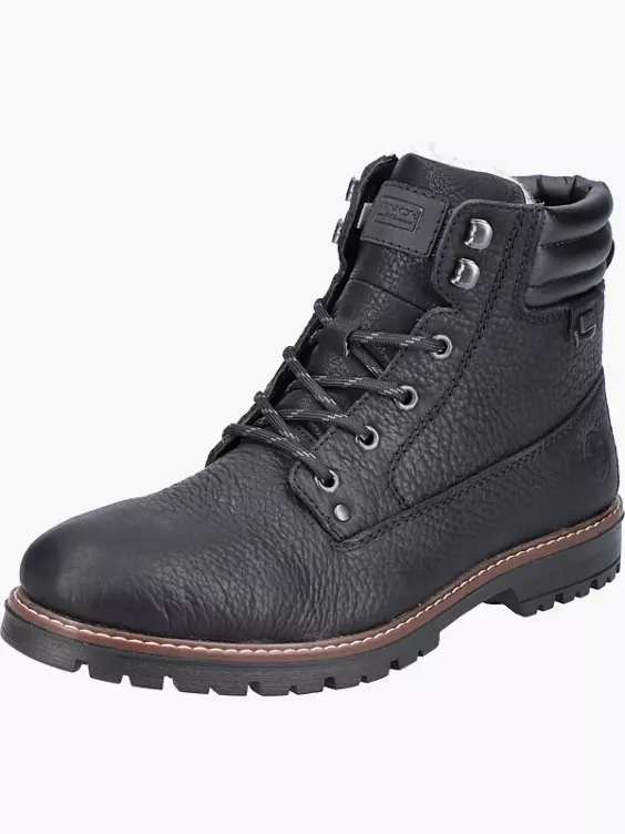 Rieker Herren Schnürstiefel in schwarz