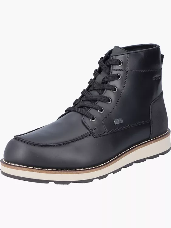 Rieker Herren Schnürstiefel in schwarz