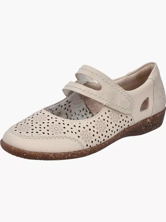 Rieker Damen Slipper in beige