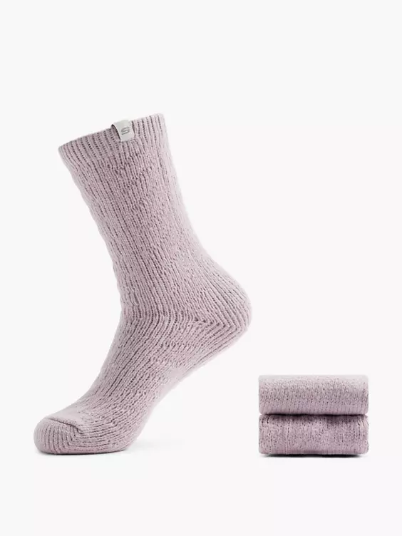 Skechers 2er Pack Socken in flieder