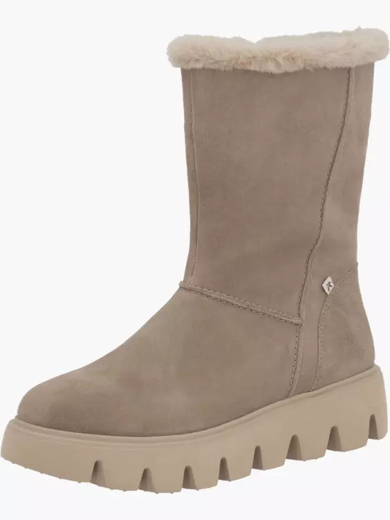 Damen Hochschaftstiefel in beige