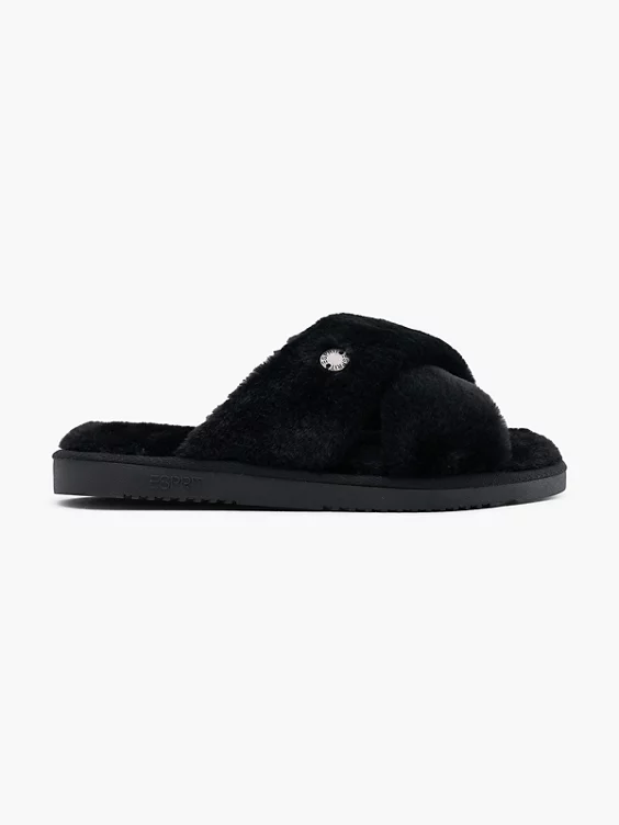ESPRIT Hausschuh in schwarz