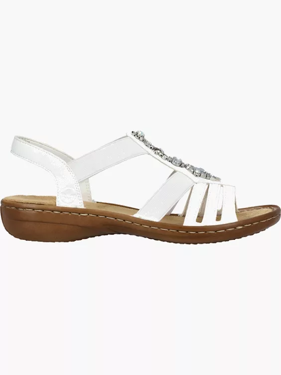 Rieker Damen Riemchensandalen in weiß
