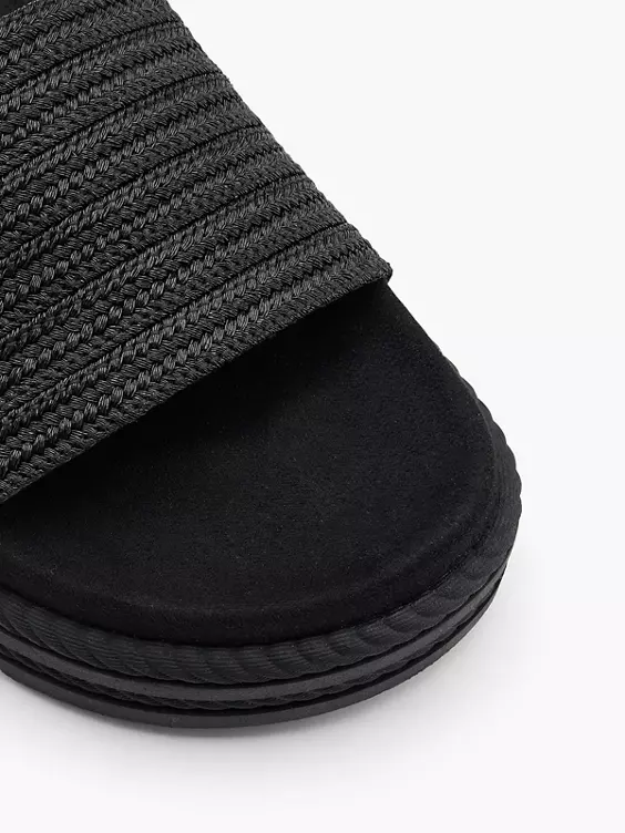 Catwalk Pantolette in schwarz