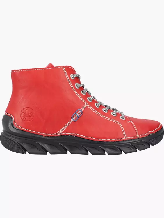 Rieker Damen Schnürschuhe in rot