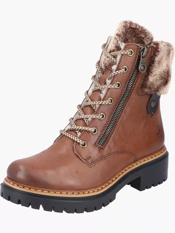 Rieker Damen Schnürstiefel in braun
