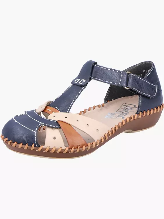 Rieker Damen Riemchensandalen in blau