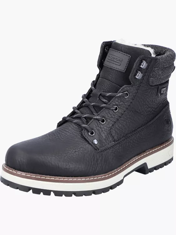 Rieker Herren Schnürstiefel in schwarz