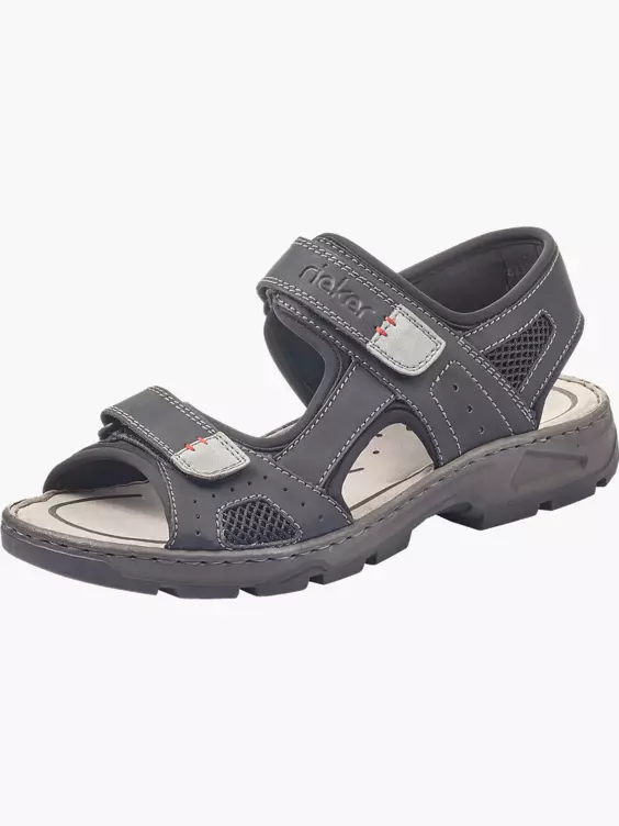 Rieker Herren Trekkingsandalen in schwarz