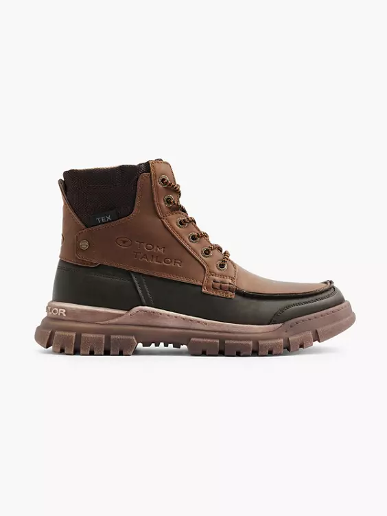 TOM TAILOR Schnürboots in braun