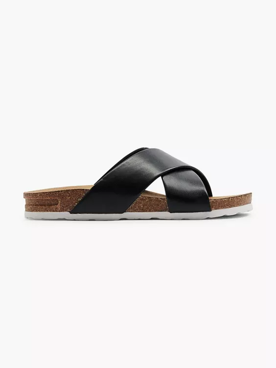 Graceland Pantolette in schwarz
