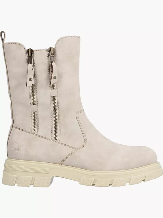 Rieker Damen Biker Boots in beige