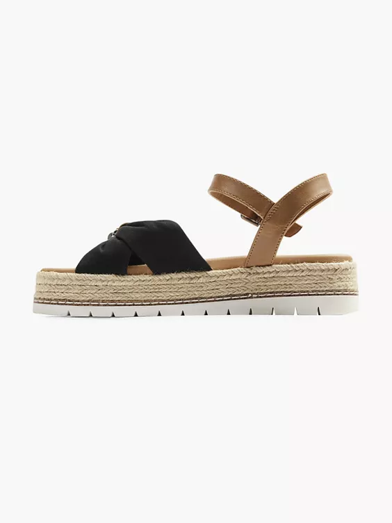 ESPRIT Sandalette in schwarz