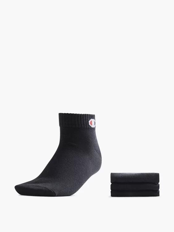 Champion 3er Pack Socken in schwarz