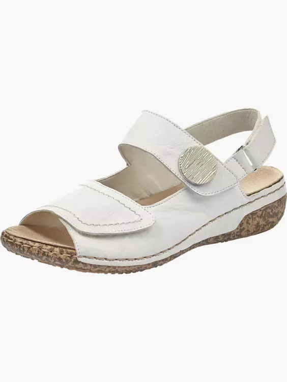 Rieker Damen Riemchensandalen in weiß