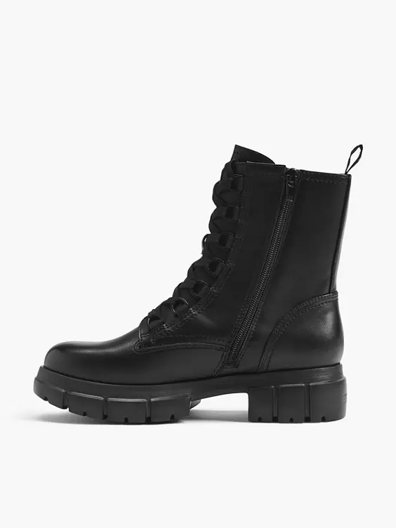 ESPRIT Schnürboots in schwarz