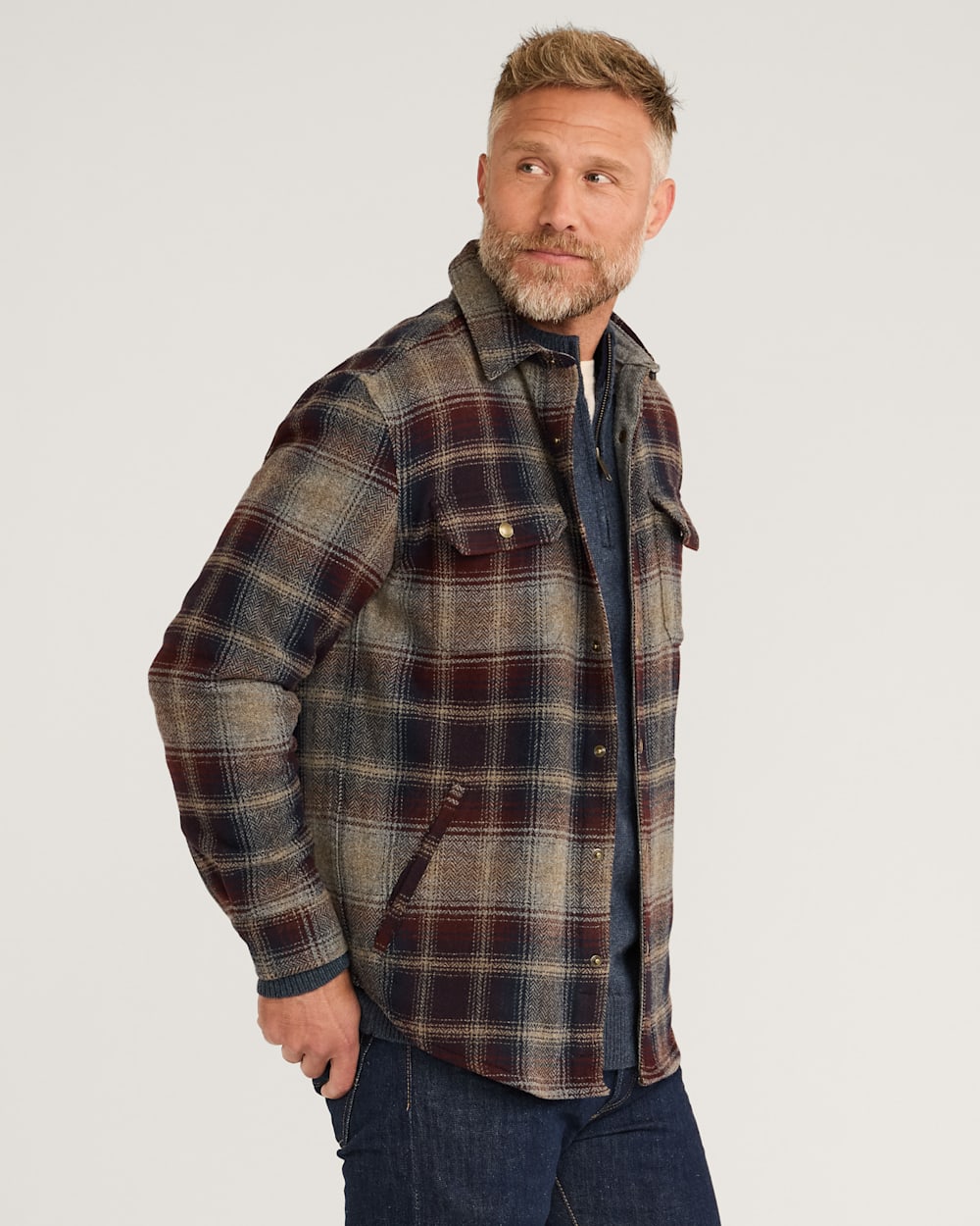 MEN'S PLAID FOREST SHIRT JACKET