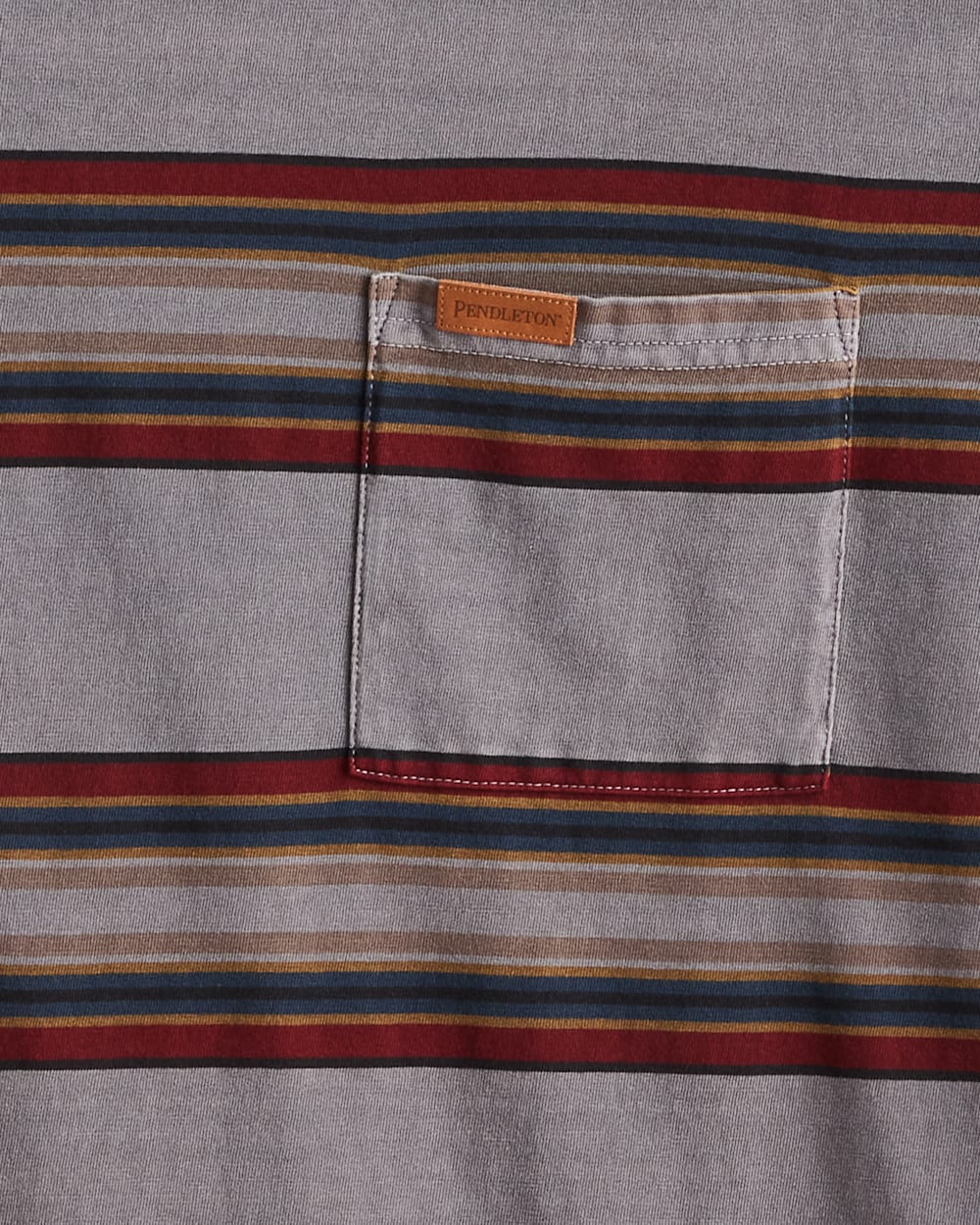 MEN'S SHORT-SLEEVE STRIPED DESCHUTES POCKET TEE