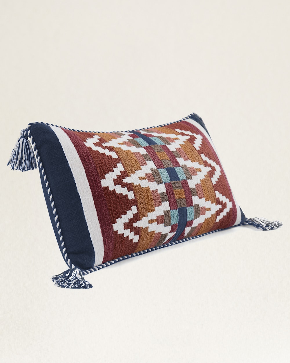 CASTLE ROCK EMBROIDERED LUMBAR PILLOW