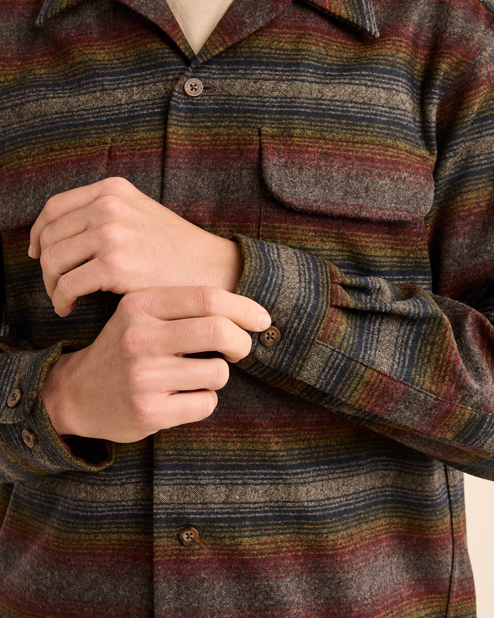 MEN'S STRIPE BOARD SHIRT
