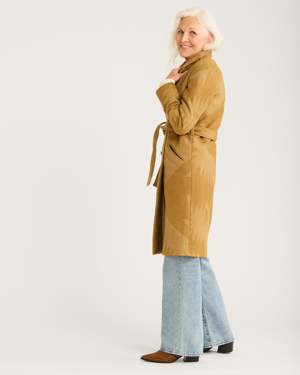 WOMEN'S MIRROR LAKE WOOL TRENCH COAT