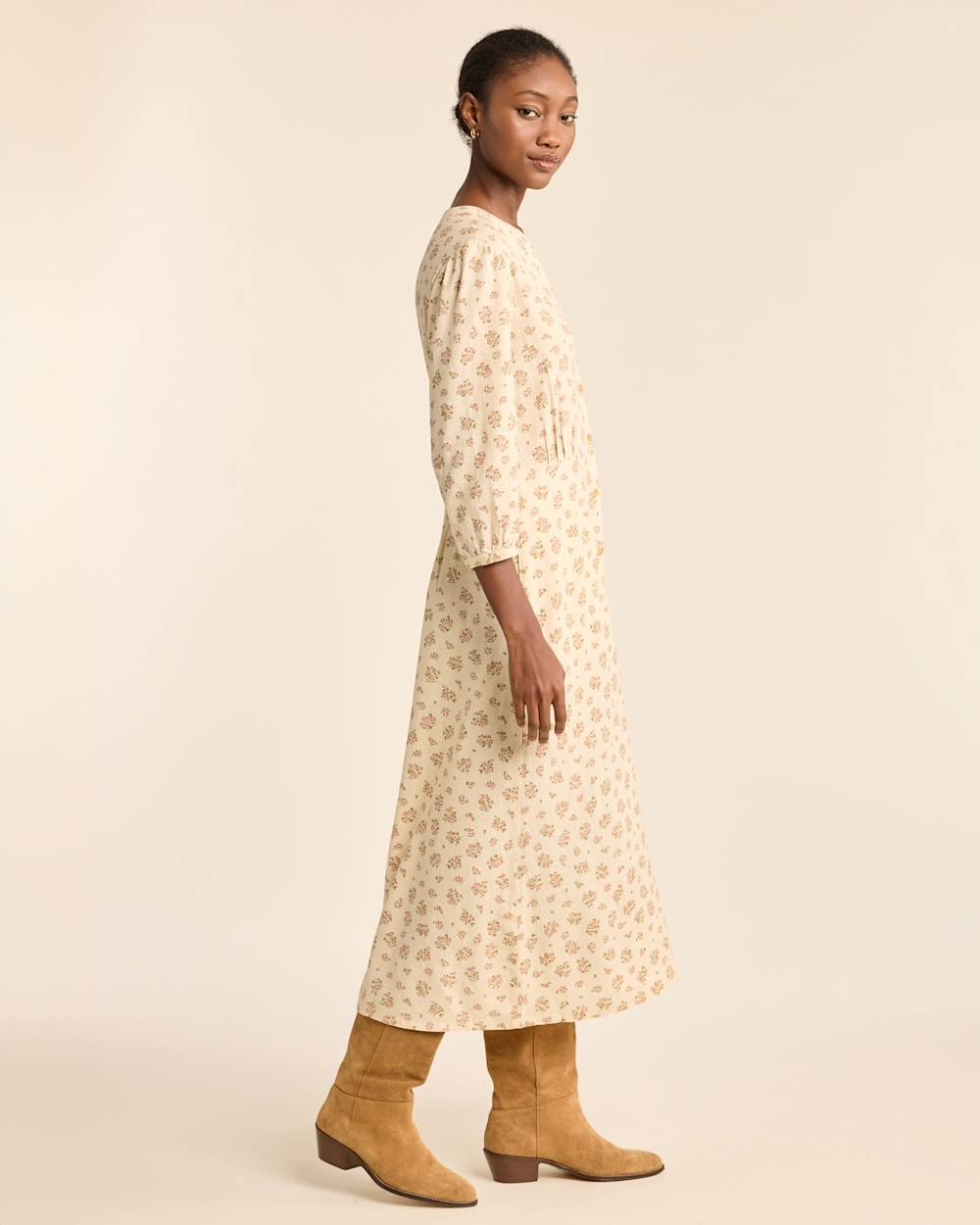 WOMEN'S FLORAL BUTTON-FRONT LANA DRESS