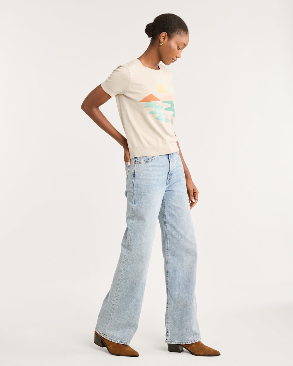 WOMEN'S COASTAL SUNSET COTTON PULLOVER