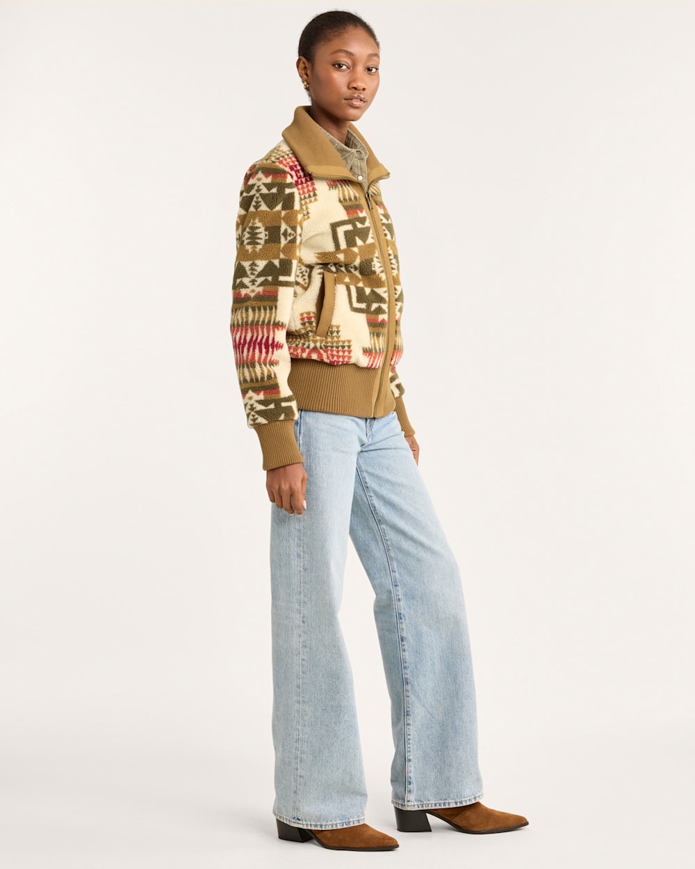 WOMEN'S FOXGLOVE FLEECE BOMBER JACKET
