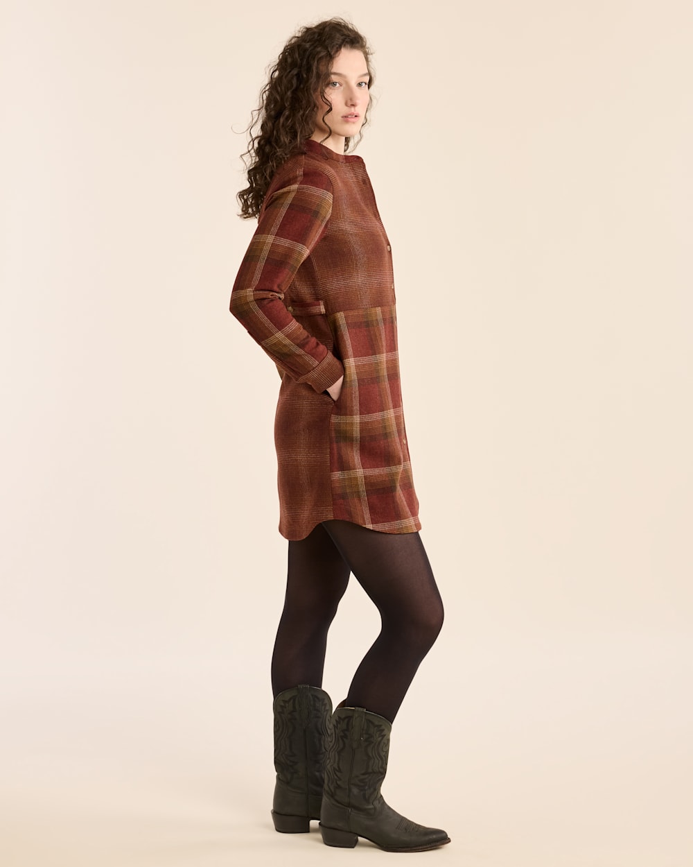 WOMEN'S CENTENNIAL PLAID SHIRT DRESS