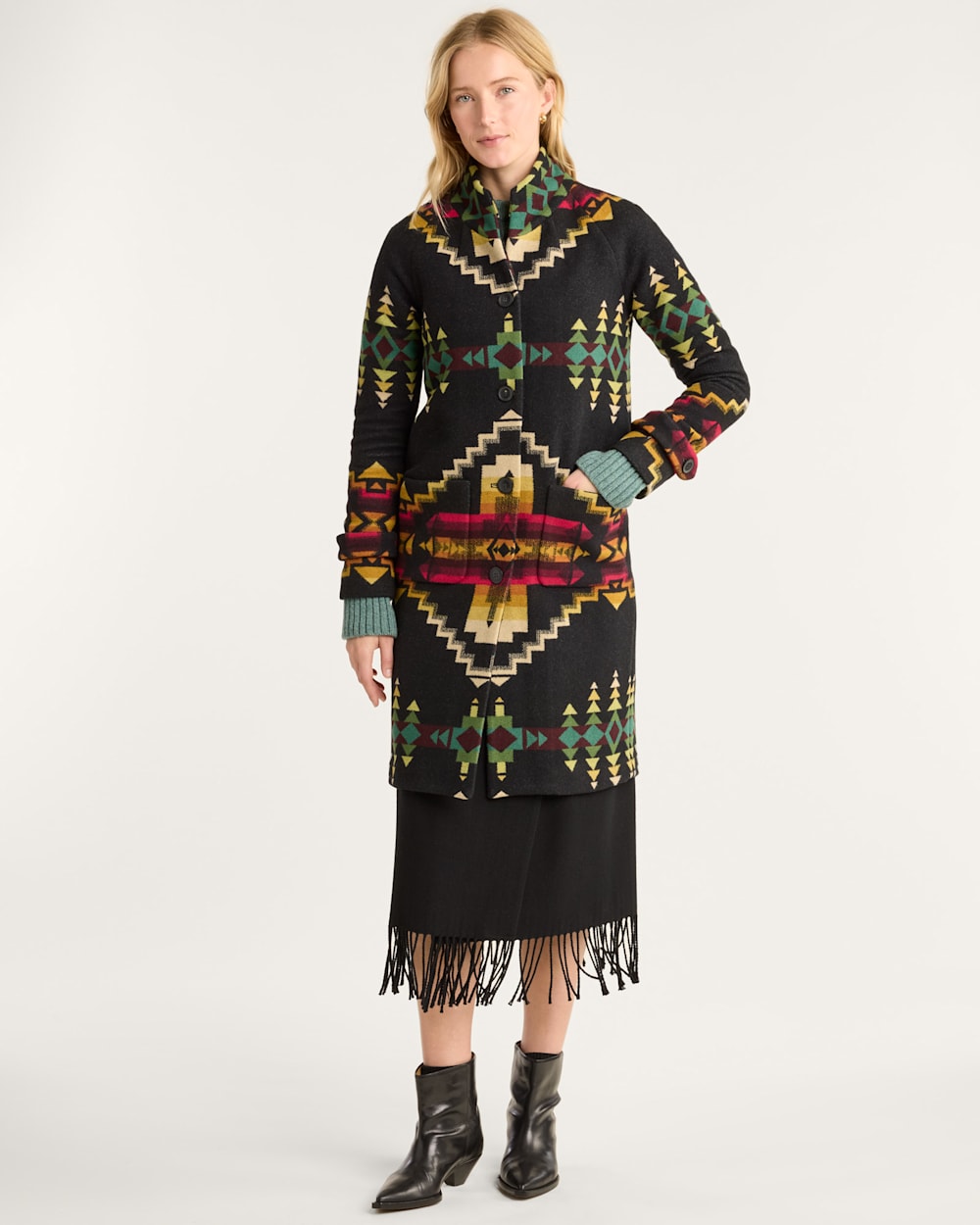WOMEN'S FOUR CORNERS ARCHIVE BLANKET COAT