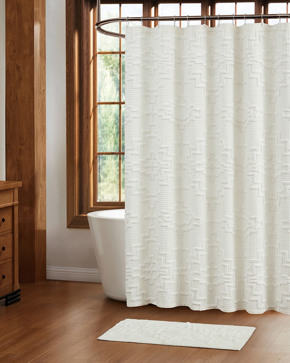 KIVA STEPS SHOWER CURTAIN