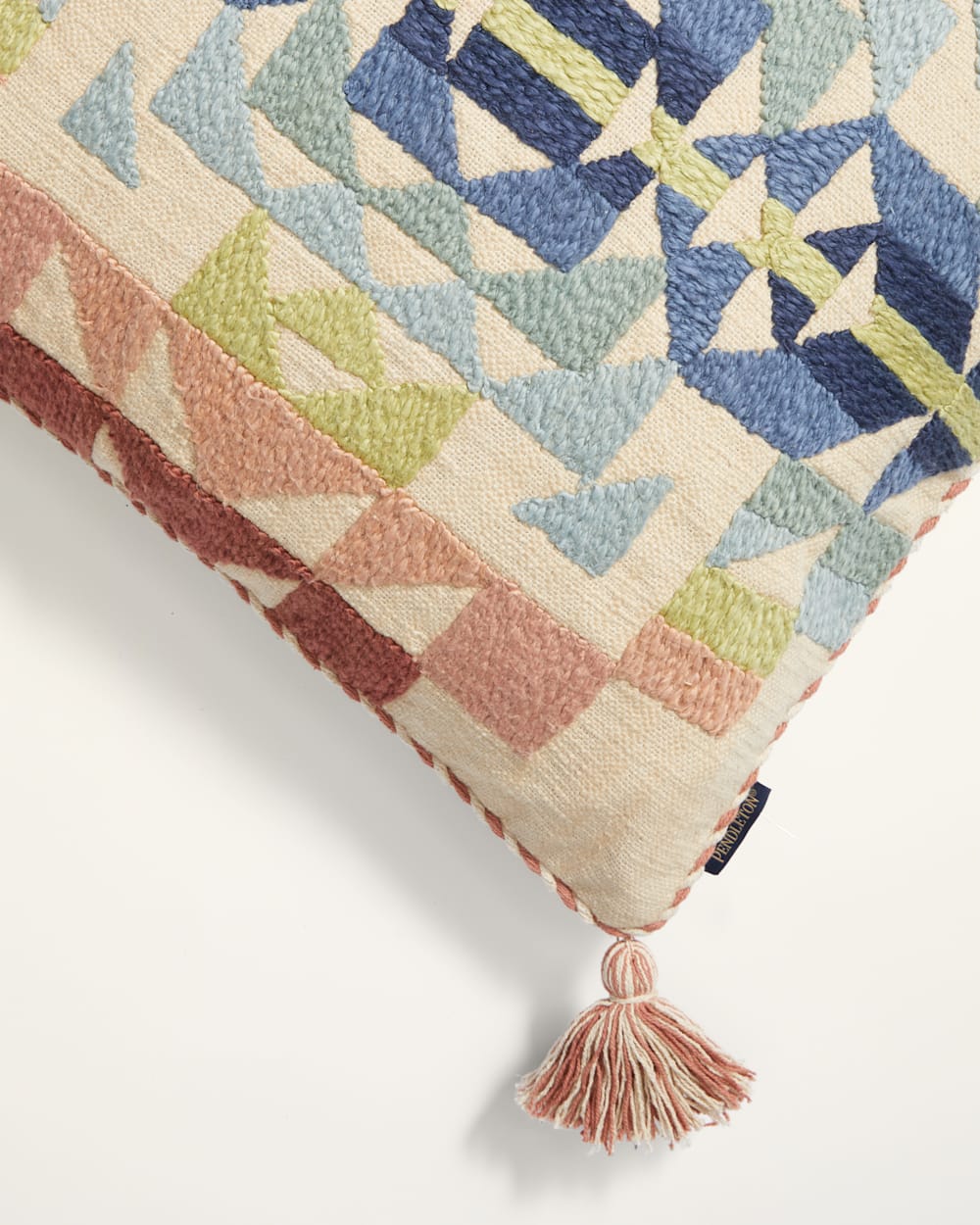OPAL SPRINGS EMBROIDERED SQUARE PILLOW