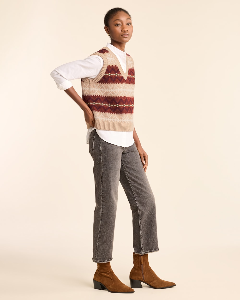 WOMEN'S HARLOW LAMBSWOOL SWEATER VEST