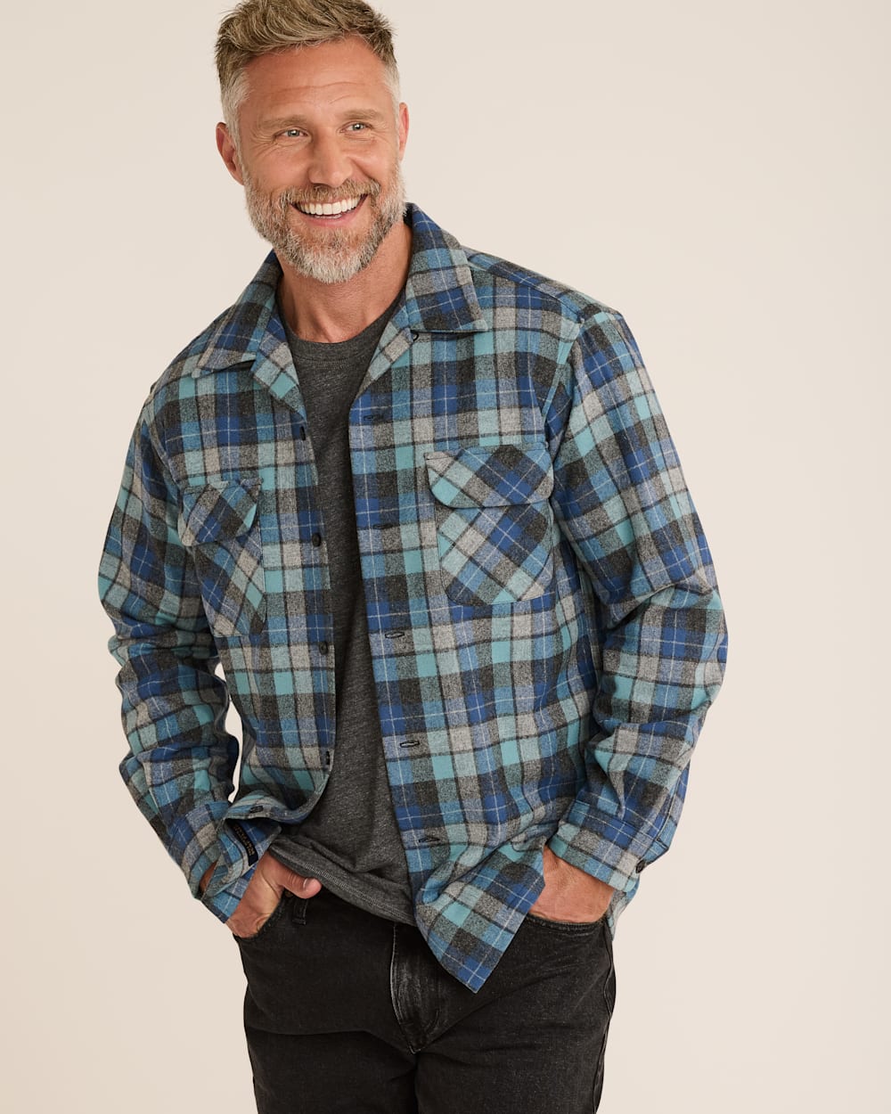 MEN'S PLAID BOARD SHIRT