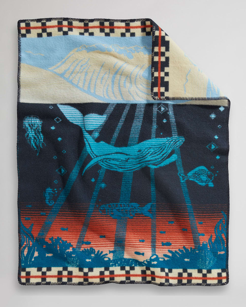 TIDE SCHOOL CRIB BLANKET