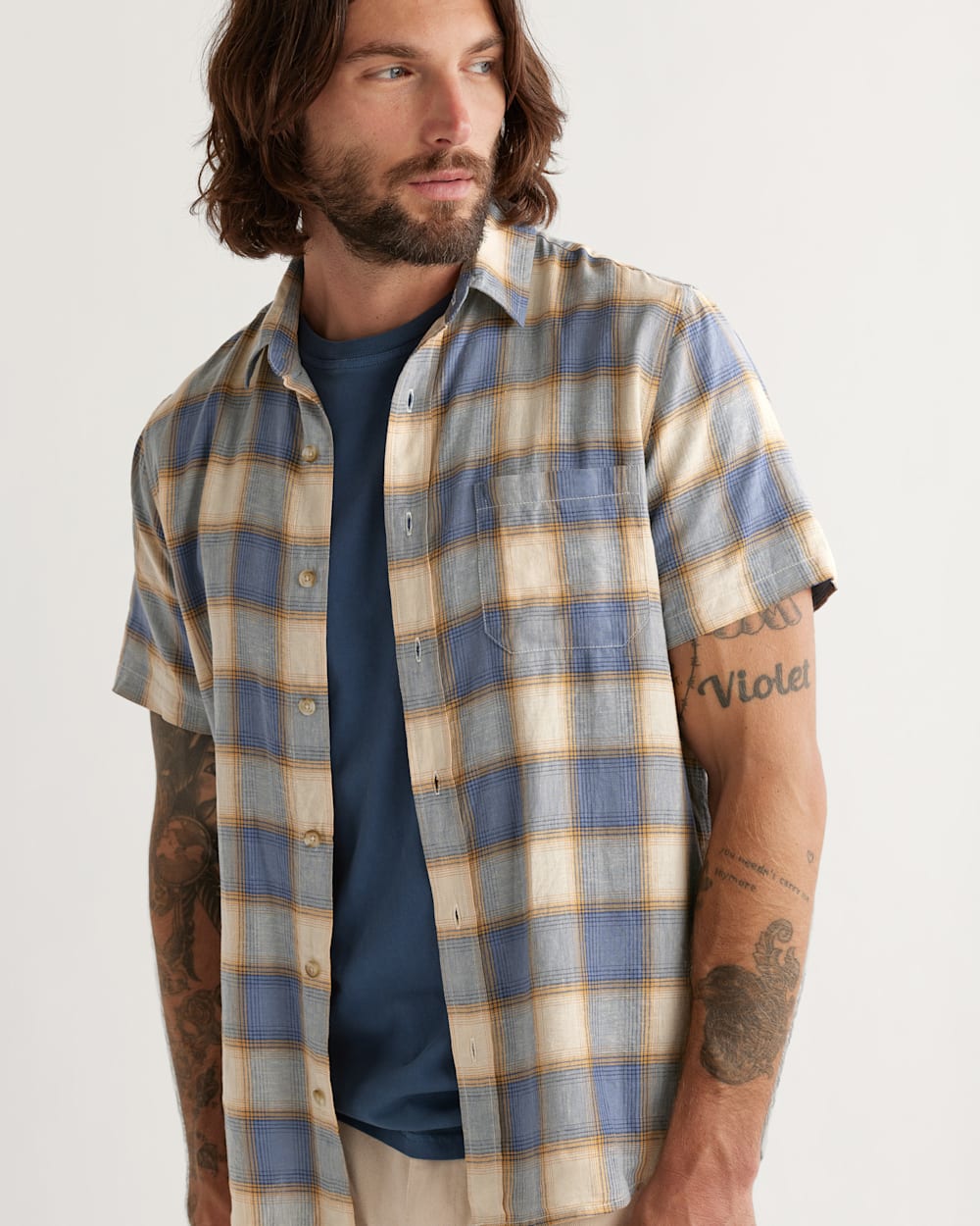 MEN'S SHORT-SLEEVE DAWSON LINEN SHIRT