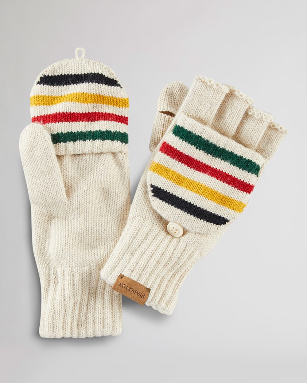 KNIT CONVERTIBLE FINGERLESS MITTENS