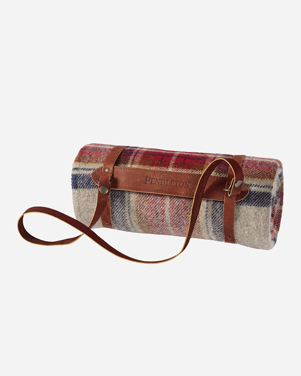 MOTOR ROBE THROW WITH LEATHER CARRIER