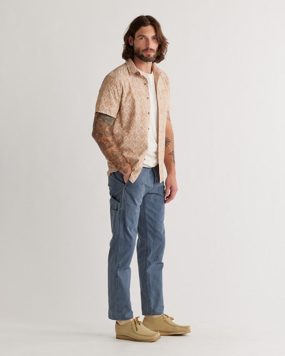MEN'S SHORT-SLEEVE DEACON CHAMBRAY SHIRT